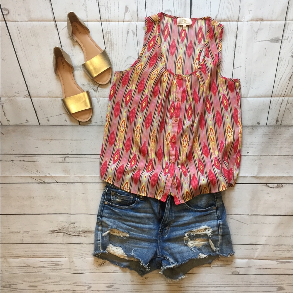 Button up tank